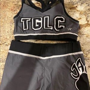 topgun large coed TGLC sports bra and shorts set